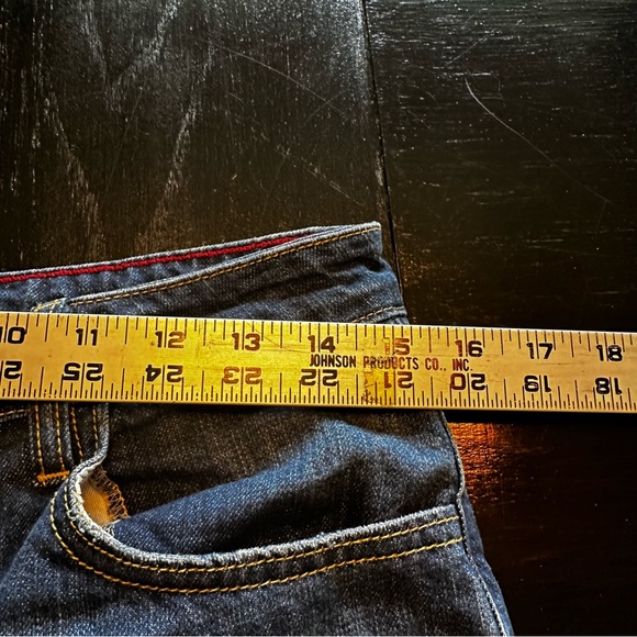 Cello Size 4 Size 5 Embroidered Embroidery Mom Jean Denim Floral Dark Wash Holes - Picture 10 of 10